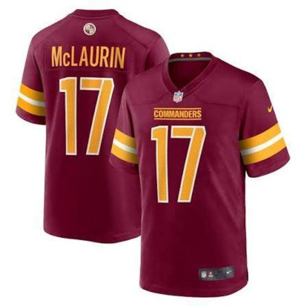 Nike Washington Commanders NFL Jersey Terry McLaurin Men's XL Burgundy Football